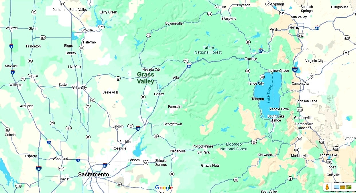 NE California Map